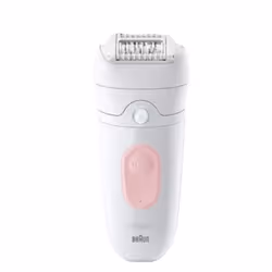 Braun Silk-épil 5 5-000, Rose, Blanc, 28 pince(s), MicroGrip, 0,5 mm, Batterie, Batterie intégré