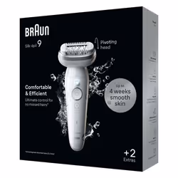 Braun Silk-épil 9 BR2-225328 épilateur 40 pince(s) Gris, Blanc - Vue supplémentaire 2