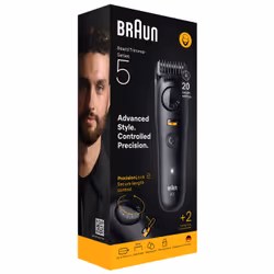 Braun BeardTrimmer 5 BT5500 tondeuse à barbe Batterie 20 2 cm Mouillé & sec Noir