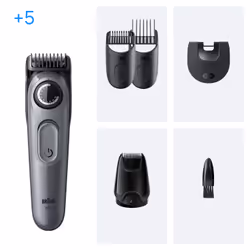 Braun BeardTrimmer 3 BT3560 tondeuse à barbe Batterie 40 2 cm Noir, Gris