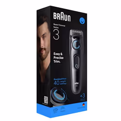 Braun BT3520 tondeuse à barbe Batterie 40 2 cm Noir, Bleu