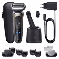 Braun Series 7 72-C7650cc Rasoir à grille Tondeuse Noir, Marron - Vue supplémentaire 3