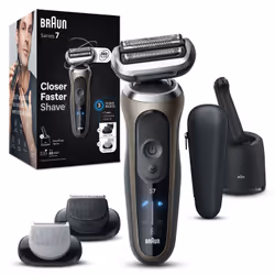 Braun Series 7 72-C7650cc Rasoir à grille Tondeuse Noir, Marron - Vue supplémentaire 5