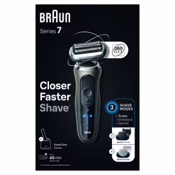 Braun Series 7 72-C7650cc Rasoir à grille Tondeuse Noir, Marron - Vue supplémentaire 6