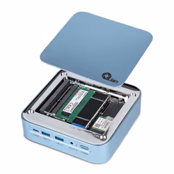 Qian QII-11381 Mini PC i3-1115G4 8Go 128Go SSD Win11 Pro Bleu