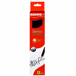 Kores Grafitos, HB, Noir, Triangulaire, 12 pièce(s)