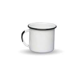 Graniteware – Mug en acier émaillé – 360ml - Blanc 8 [cm]