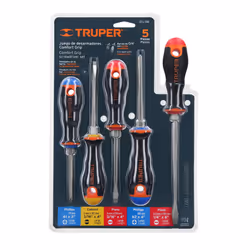 Ensemble de tournevis Truper DTJ-5B; 5 unités