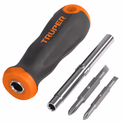 Tournevis manuel / ciseau Truper DT-4 + tournevis Bit