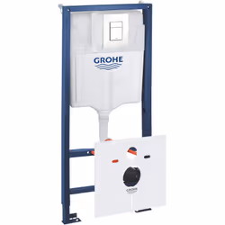 Contenu du pack Grohe WC Bâti-support Rapid SL + Plaque de Commande Skate Cosmopolitan Blanc Alpin + Fixations + Set d'isolat ...