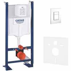 Optimisez votre salle de bains avec le Pack WC Bâti autoportant Rapid SL de Grohe ! Doté d'un bâti-support robuste de 1.13 M  ...