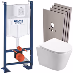Description générale Choisissez la qualité et la simplicité d’installation du Pack WC Bâti autoportant + WC Swiss Aqua Techno ...