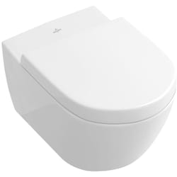 Subway 2.0 Set Cuvette sans bride DirectFlush et SupraFix 3.0 + Abattant softclose Duroplast avec QuickRelease - Villeroy&boch