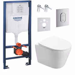 Description générale Optez pour la qualité et la simplicité d’installation du Pack WC Bâti-support + WC SAT Infinitio sans br ...
