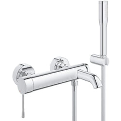 Grohe - Essence Mitigeur monocommande 1/2' bain/douche + Douchette 1 jet, Chrome (G-33628001)