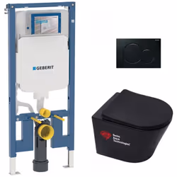 Description générale Le Pack WC bâti UP720 slim comprend un bâti-support Geberit, un WC suspendu Swiss Aqua Technologies, un  ...