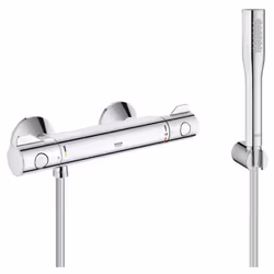 Caractéristiques du Set de douche Mitigeur thermostatique Grohtherm 800 + Douchette stick 1 jet Euphoria Cosmopolitan, Chrome ...