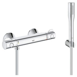 Grohe - Set de douche Mitigeur thermostatique Grohtherm 800 + Douchette stick 1 jet Euphoria Cosmopolitan, Chrome (34558000-Euphoria)