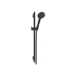 Vernis Blend Set de douche mitigeur bain douche + Douchette à main 2 jets + Barre 65cm, Noir mat (71440670-Vernis) - Hansgrohe