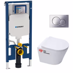 Laissez-vous séduire par la simplicité et la facilité d'installation de ce Pack WC Bâti-support UP720 extra-plat + WC SAT Inf ...