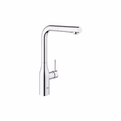 Caractéristiques du Mitigeur évier avec douchette extractible, 2 jets, Chrome (G-30270000) : Bec haut Monotrou GROHE StarLigh ...