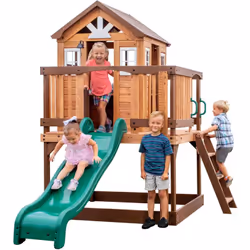 Avec l’aire de jeux Backyard Discovery Echo Heights, vos enfants jouirons d’heures de plaisir dans votre propre jardin! Cette ...