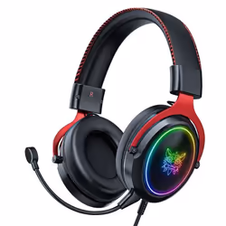 ONIKUMA X10 Casque casque avec son surround Casque de lumière LED sur loreille Casque PC à réduction de bruit casque gaming