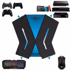 Convertisseur - CrossGame - Compatible Nintendo Switch PS4 PS3 Xbox One - Noir - USB - Clavier et souris