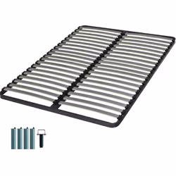 EN QUELQUES MOTS Le sommier + jeu de pieds 140x190 EPSILON 2x20 lattes est votre meilleur allié pour jouir d'un sommeil de qu ...
