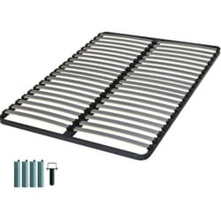 Ebac Literie - Sommier à lattes + pieds 140x190 Epsilon - 40 lattes bois - Fabrication française