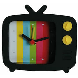 Mini Réveil Tv Noire