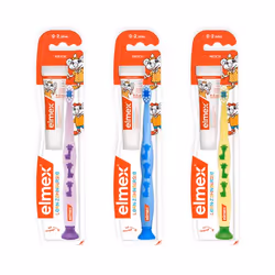 elmex PL06613A, Brosse à dents, Bébé, 2 an(s), Court, Plastique, Ampoule