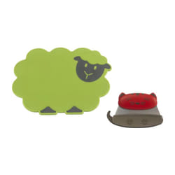 KUHN RIKON 23397 planche à découper pour cuisine Ovale Vert, Rouge