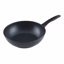 KUHN RIKON 31272, Rond, Wok/Poêle à frire, Noir, Aluminium, Vitrocéramique, Gaz, Halogène, Induction, Plaque étanche, Suisse