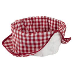KUHN RIKON 32390 Panier à pain Rond Tissu Rouge, Blanc