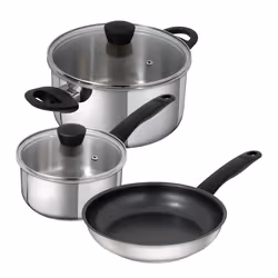 KUHN RIKON 37762, Ensemble mixte, Acier inoxydable, Acier inoxydable, Noir, Verre, 220 °C