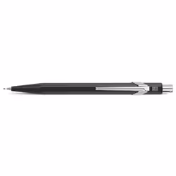 Caran d-Ache 844, Noir, Argent, Aluminium, Noir, 0,7 mm, Hexagonal, Suisse