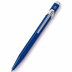 Caran d-Ache 849.160, Stylo à bille rétractable avec clip, Bleu, 1 pièce(s)