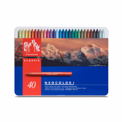 Caran d-Ache Neocolor Pastel à la cire Dur Multicolore 40 pièce(s)