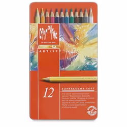 Caran d-Ache SUPRACOLOR Soft Aquarelle 12, 12 pièce(s)