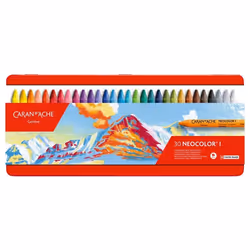 Craies à la cire - Caran dAche - Néocolor® I - Boîte de 30 couleurs - Multicolore - Mixte