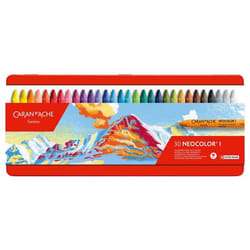 Craies à la cire - Caran dAche - Néocolor® I - Boîte de 30 couleurs - Multicolore - Mixte