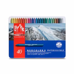 Caran d-Ache Neocolor Pastel à la cire Dur Multicolore 40 pièce(s)