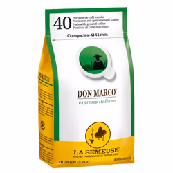 La Semeuse Don Marco, Capsule de café, Espresso, Easy Serving Espresso pod (E.S.E.), 12 mois, 44 mm, 44 mm