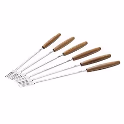 Stöckli 8307.06, Acier inoxydable, Bois, 6 pièce(s)