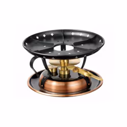 Réchaud à fondue STOCKLI 7568.50 avec brûleur à mèche réglable, gobelet à mesure et capuchon avec chaîne. Grand réservoir de ...