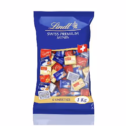 Lindt Napolitains, 1 kg, Assortie, 566 kcal, 2361 kJ, 350 mm, 200 mm