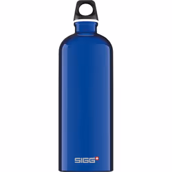 SIGG 1.0 L Traveller, 1000 ml, Bleu, Bouchon à vis, Plastique, Aluminium, 257 mm