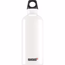 SIGG Traveller, 600 ml, Sports, Blanc, Aluminium, Adulte, Bouchon à vis