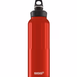 SIGG WMB Traveller, 1500 ml, Utilisation quotidienne, Randonnée, Rouge, Aluminium, Bouchon à vis, Noir